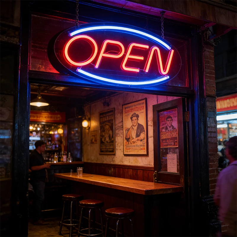 Business Sign Open Neon Sign LED Night Light Hanging Window Shop Cafe Bar Restaurant Decoration Personalized Custom Neon Lamp
Business Sign Open Neon Sign LED Night Light Hanging Window Shop Cafe Bar Restaurant Decoration Personalized Custom Neon Lamp
