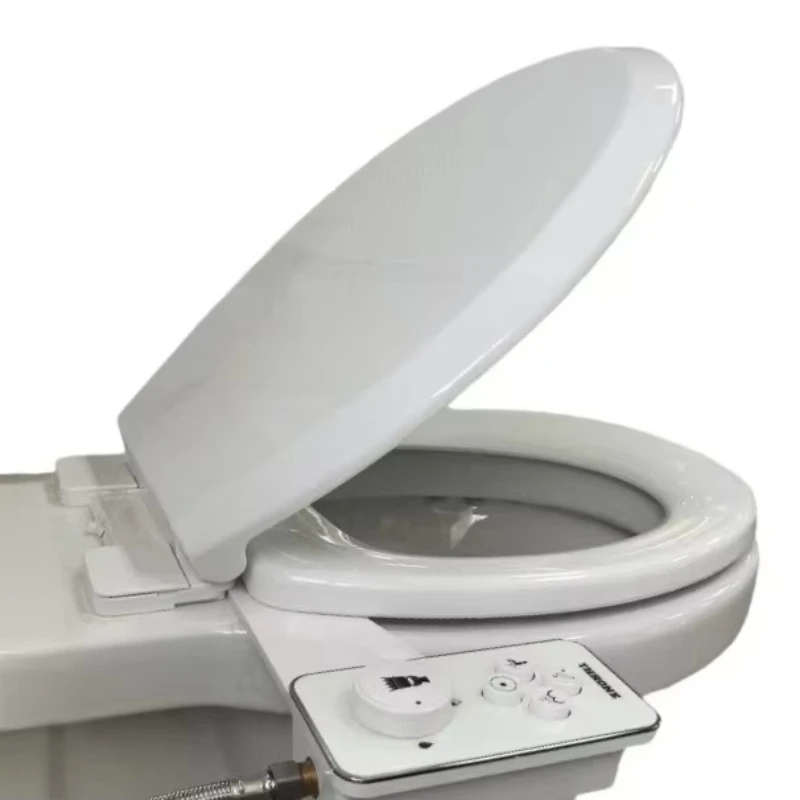 Non-electric round quick-release PP toilet seat combined with quick-release body cleaner
Non-electric round quick-release PP toilet seat combined with quick-release body cleaner
