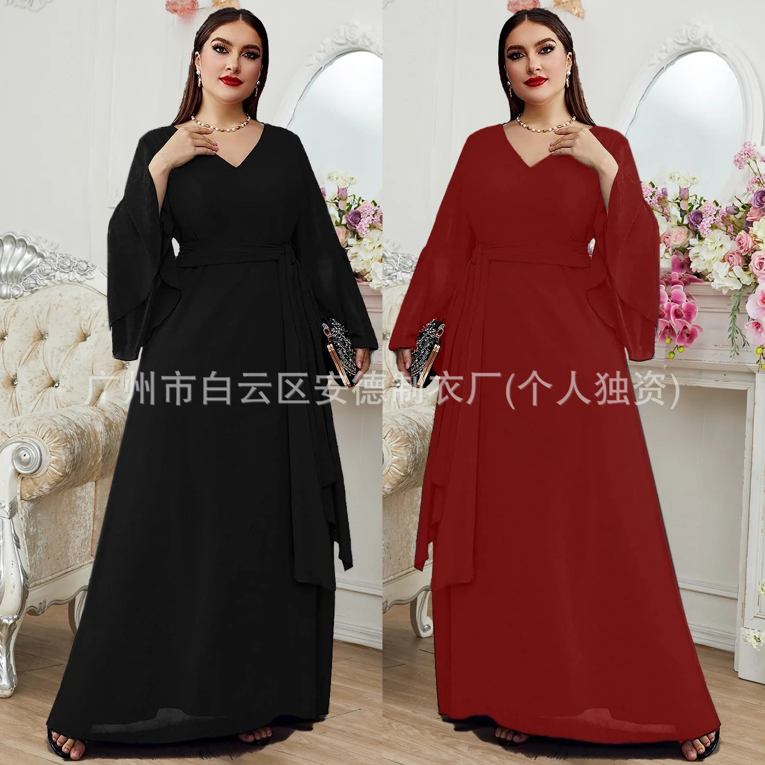 Large Size Women's Fashionable and Elegant V-neck Chiffon Dress, Formal Dress, New Bridesmaid Dress Summer Elegantes Casual Y2k
Large Size Women's Fashionable and Elegant V-neck Chiffon Dress, Formal Dress, New Bridesmaid Dress Summer Elegantes Casual Y2k