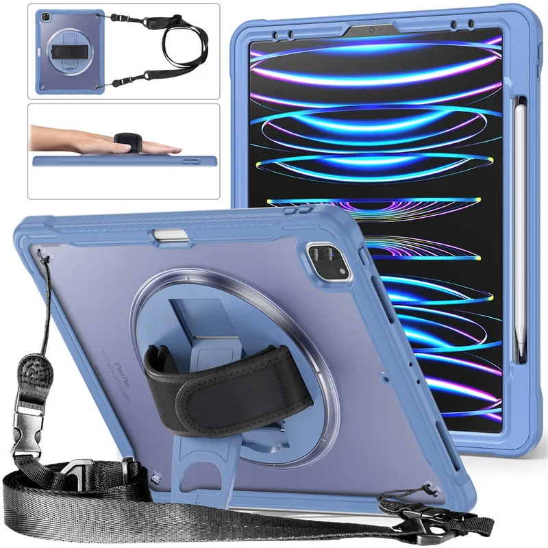 For iPad Pro 11 inch Case 2022 2021 2020 10.2 7th 8th 9th Air 5 4 10.9 10 10th Generation Shockproof Tablet Cover+PET Film+Strap
For iPad Pro 11 inch Case 2022 2021 2020 10.2 7th 8th 9th Air 5 4 10.9 10 10th Generation Shockproof Tablet Cover+PET Film+Strap