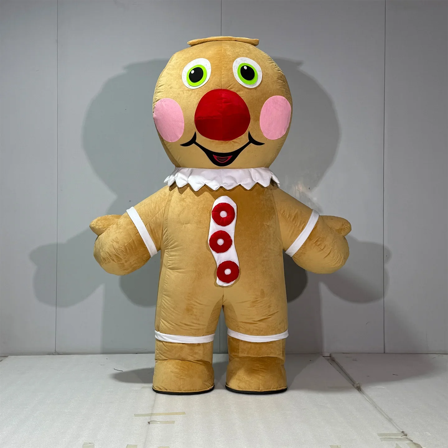Cute Christmas Inflatable Gingerbread Man Mascot Costume Party New Year Festival Fancy Dress Halloween Party Outfits No Battery
Cute Christmas Inflatable Gingerbread Man Mascot Costume Party New Year Festival Fancy Dress Halloween Party Outfits No Battery