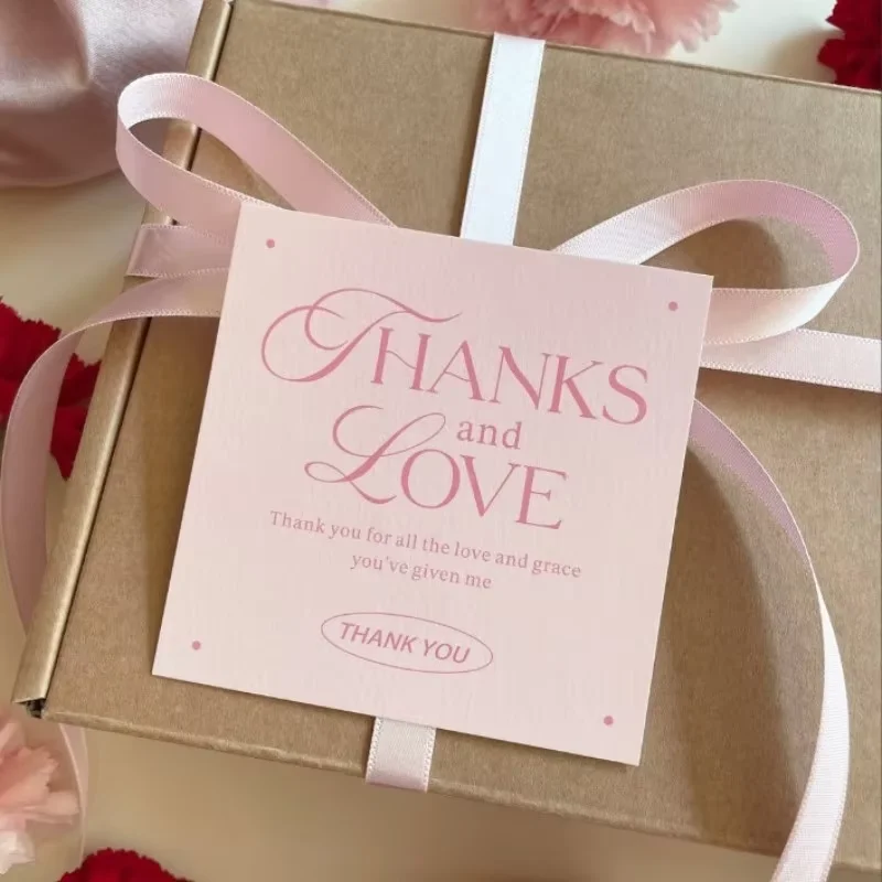 Pink "Thank You and Love" square greeting cards, in an Instagram style with blank spaces for handwritten blessings.
Pink "Thank You and Love" square greeting cards, in an Instagram style with blank spaces for handwritten blessings.