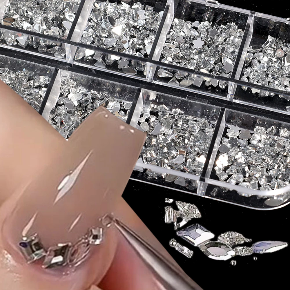 12 Grids Mini Nail Art Accessories Dazzling Manicure Tip Flat Back Rhinestone Decorations 3D Nail DIY Shiny Diamond Nails Tools
12 Grids Mini Nail Art Accessories Dazzling Manicure Tip Flat Back Rhinestone Decorations 3D Nail DIY Shiny Diamond Nails Tools