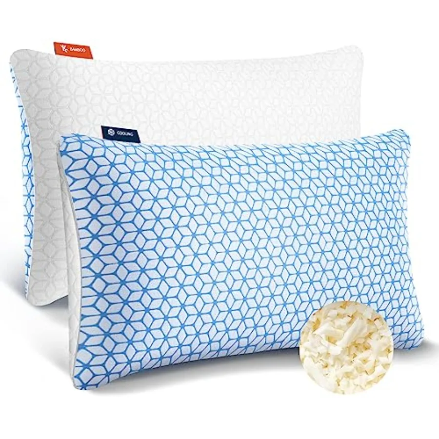 Shredded Memory Foam Pillows King Size Set of 2, Cooling Pillow Firm and Soft Adjustable for Side Back Stomach Sleepers
Shredded Memory Foam Pillows King Size Set of 2, Cooling Pillow Firm and Soft Adjustable for Side Back Stomach Sleepers