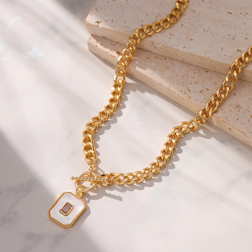 Elegant Twisted OT Buckle White Square Zircon Pendant Necklace for Women Fashion Accessory Parties Anniversaries And Banquets
Elegant Twisted OT Buckle White Square Zircon Pendant Necklace for Women Fashion Accessory Parties Anniversaries And Banquets