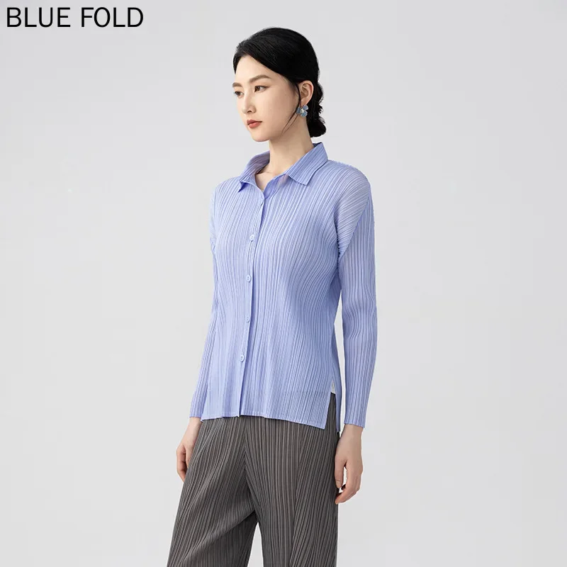Miyake Pleated Top for Women, Cardigan, Long-Sleeved Shirt, Single-Breasted, Temperament Top
Miyake Pleated Top for Women, Cardigan, Long-Sleeved Shirt, Single-Breasted, Temperament Top