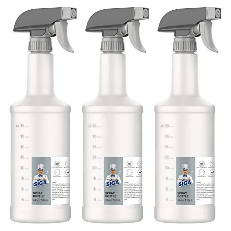24 oz Empty Plastic Spray Bottles for Cleaning Solutions, Heavy Duty Household Reusable Spray Bottles with Measurements and Adj
24 oz Empty Plastic Spray Bottles for Cleaning Solutions, Heavy Duty Household Reusable Spray Bottles with Measurements and Adj