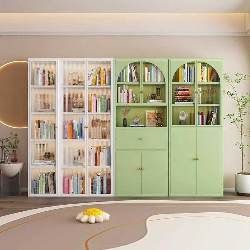 Iron Art Bookcase with Door Glass Display Cabinet Household Dustproof Bookshelf Bedroom Storage Cabinet
Iron Art Bookcase with Door Glass Display Cabinet Household Dustproof Bookshelf Bedroom Storage Cabinet