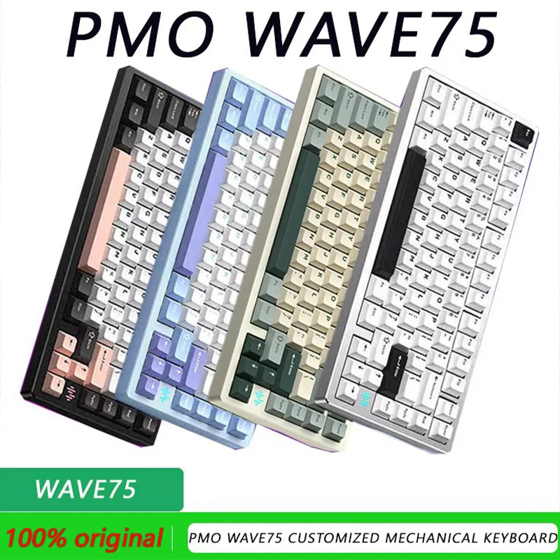 PMO Wave75 Индивидуальная механическая клавиатура 8000 мАч Hi-Fi переключатель с ЧПУ алюминий BT 2,4G беспроводной QMK через драйвер для ПК ноутбука
PMO Wave75 Индивидуальная механическая клавиатура 8000 мАч Hi-Fi переключатель с ЧПУ алюминий BT 2,4G беспроводной QMK через драйвер для ПК ноутбука