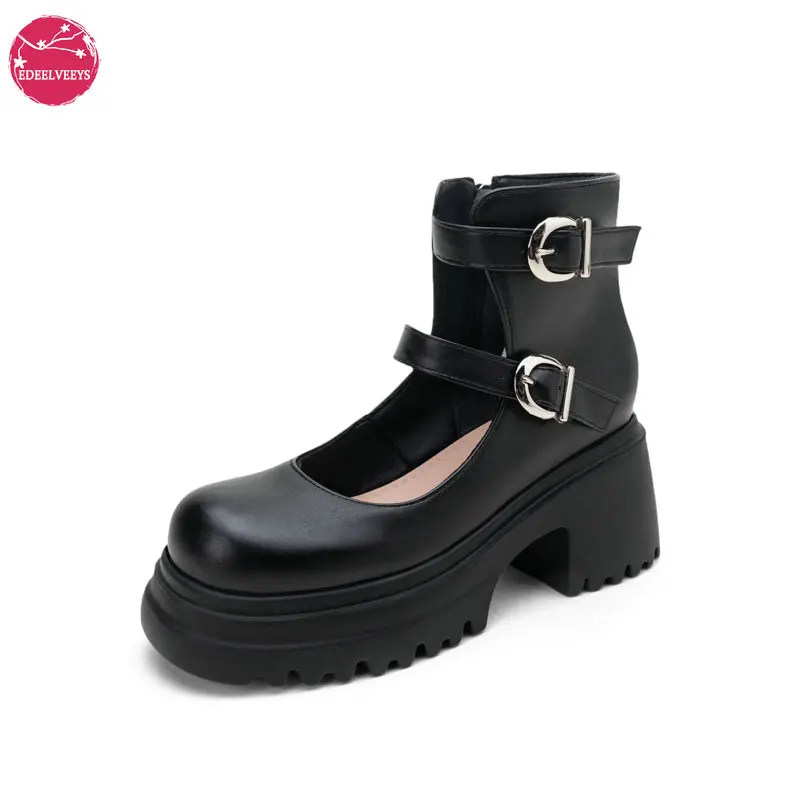 Women's Kawaii Black Platform Boots, Goth High Heels Gothic Chunky Pumps Buckle Strap Cute Cosplay Japanese School Dress Shoes
Women's Kawaii Black Platform Boots, Goth High Heels Gothic Chunky Pumps Buckle Strap Cute Cosplay Japanese School Dress Shoes