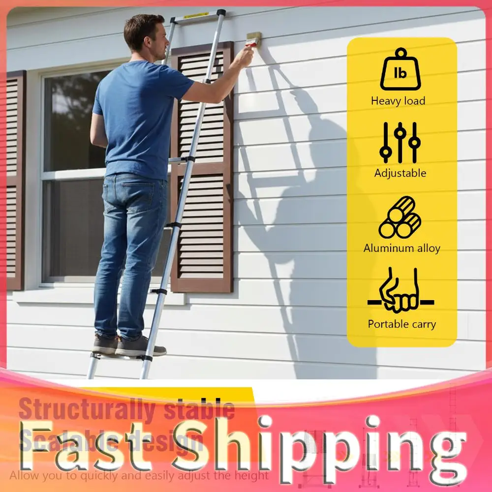 23.62 FT Attic Ladder Aluminum Foldable Ladder Heavy Duty 330lbs Max Capacity with Non-slip Feet & Balance Bar for Home and Work
23.62 FT Attic Ladder Aluminum Foldable Ladder Heavy Duty 330lbs Max Capacity with Non-slip Feet & Balance Bar for Home and Work
