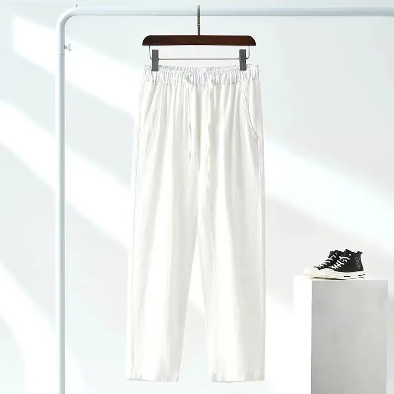 Fashion Men Europe and the United States New Men's youth Solid Color Cotton Hemp Drawstring Loose Casual Pants Spring and Autumn
Fashion Men Europe and the United States New Men's youth Solid Color Cotton Hemp Drawstring Loose Casual Pants Spring and Autumn