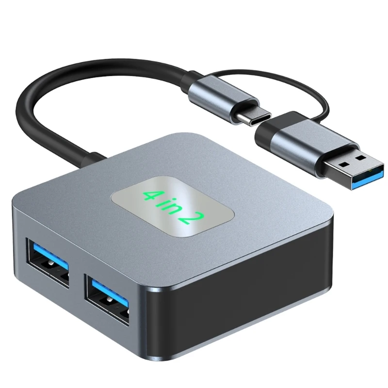 Алюминиевый USB C+USB HUB 10 Гбит / с 4 порт USB 3.2 Адаптер Высокая скорость USB C Multiport 601E
Алюминиевый USB C+USB HUB 10 Гбит / с 4 порт USB 3.2 Адаптер Высокая скорость USB C Multiport 601E