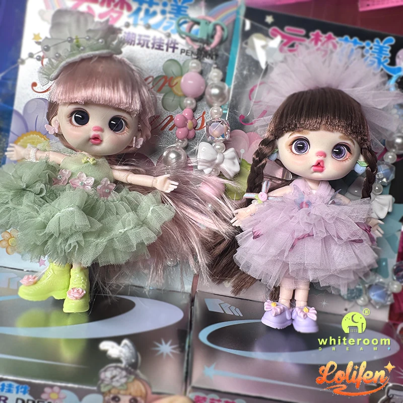 Luolifen Fairy Crochet BJD Doll Forest Dopamine Puffy Skirt With Gem Bead Lanyard 13cm Phone Charm Original Collectible Gift
Luolifen Fairy Crochet BJD Doll Forest Dopamine Puffy Skirt With Gem Bead Lanyard 13cm Phone Charm Original Collectible Gift