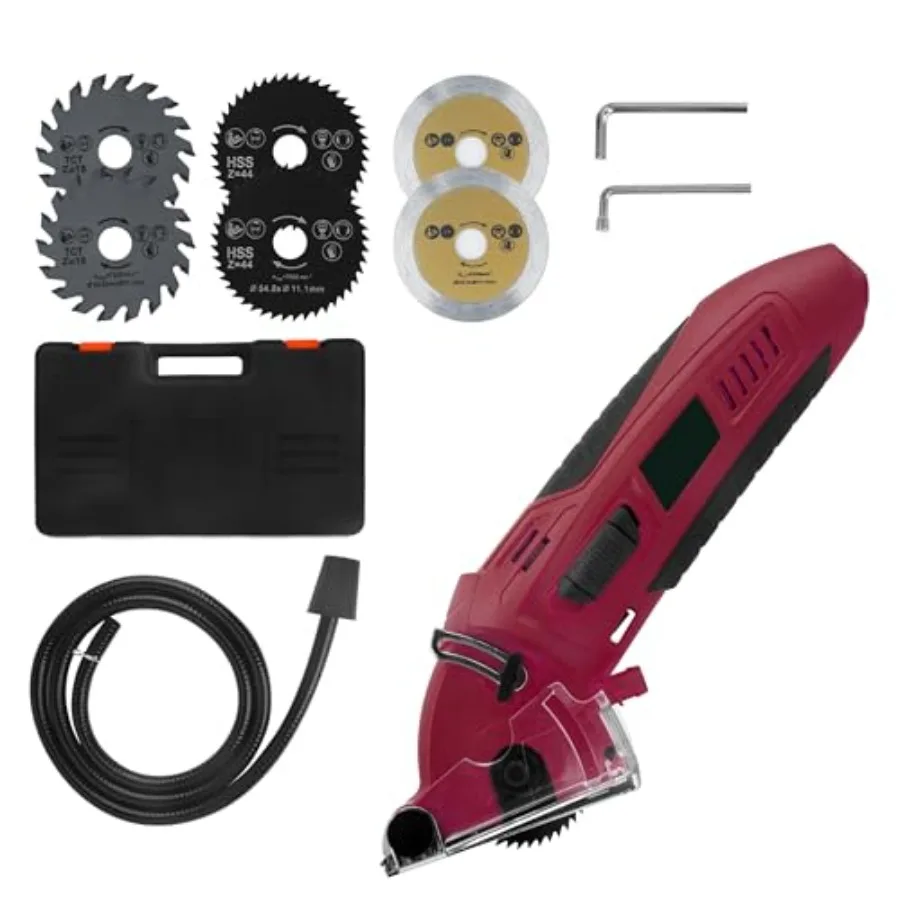 Premium 400W Mini Circular Saw 110V 3400RMP Portable Handheld Electric Tool with Adjustable Depth ½ Inch Safety Dual Lock Quick
Premium 400W Mini Circular Saw 110V 3400RMP Portable Handheld Electric Tool with Adjustable Depth ½ Inch Safety Dual Lock Quick