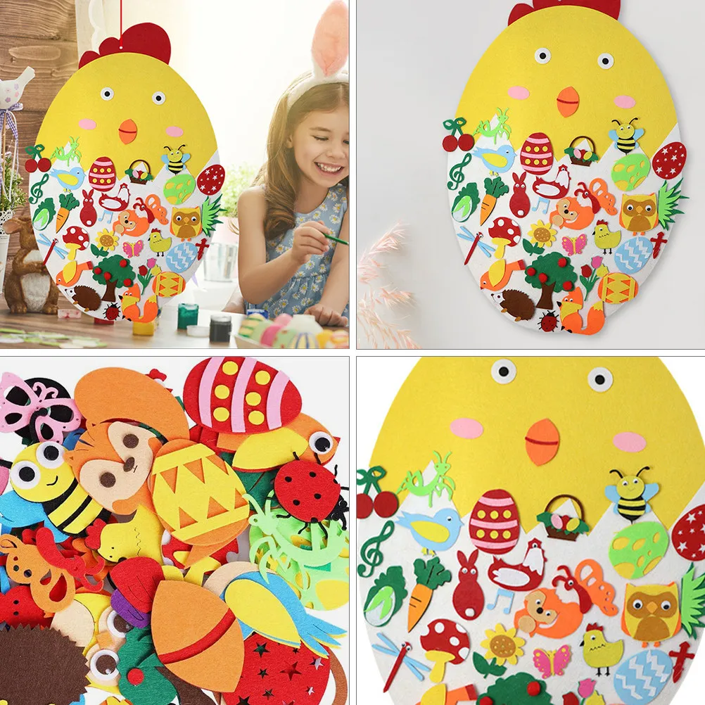 1Set Adorable Cartoon Chick Felt Pendant Easter Decoration DIY Craft Ornament for School Office Kids Activity Wall Hanging Sign
1Set Adorable Cartoon Chick Felt Pendant Easter Decoration DIY Craft Ornament for School Office Kids Activity Wall Hanging Sign
