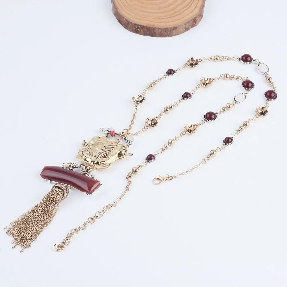 Rhinestone Tassel Long Necklace Vintage Exaggeration Long Sweater Chain Women Jewelry Ethnic Style Tibetan Tassel Necklace
Rhinestone Tassel Long Necklace Vintage Exaggeration Long Sweater Chain Women Jewelry Ethnic Style Tibetan Tassel Necklace
