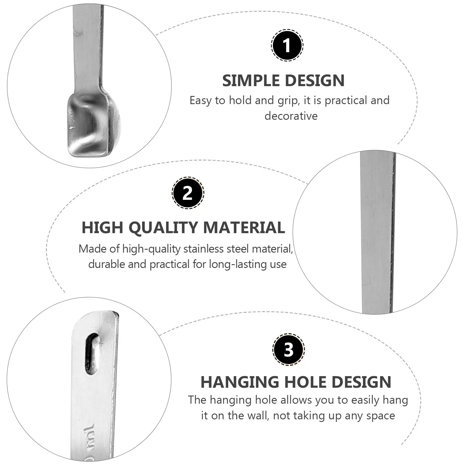 1 комплект мерных ложок из нержавеющей стали, многофункциональные ложки для приправ, кухонные инструменты для выпечки, подвесное отверстие, экономия места
1 комплект мерных ложок из нержавеющей стали, многофункциональные ложки для приправ, кухонные инструменты для выпечки, подвесное отверстие, экономия места