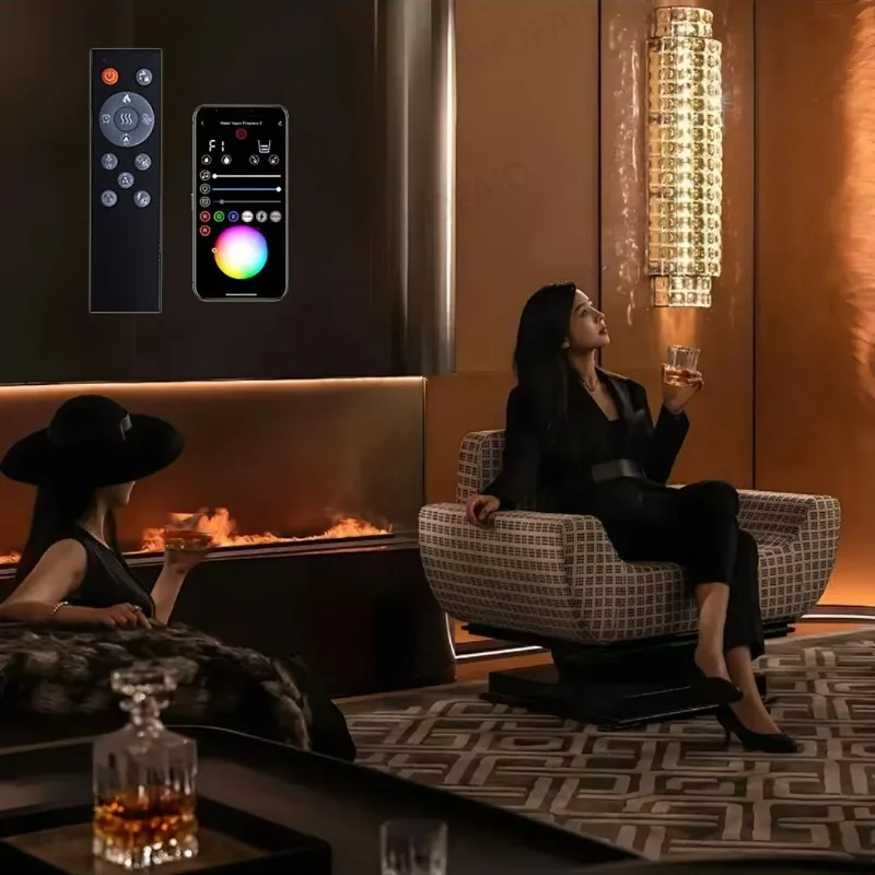 3D Electric Water Vapor Fireplace With Colorful Steam Flame ECO Decorative Customized Mist Intelligent Indoor
3D Electric Water Vapor Fireplace With Colorful Steam Flame ECO Decorative Customized Mist Intelligent Indoor