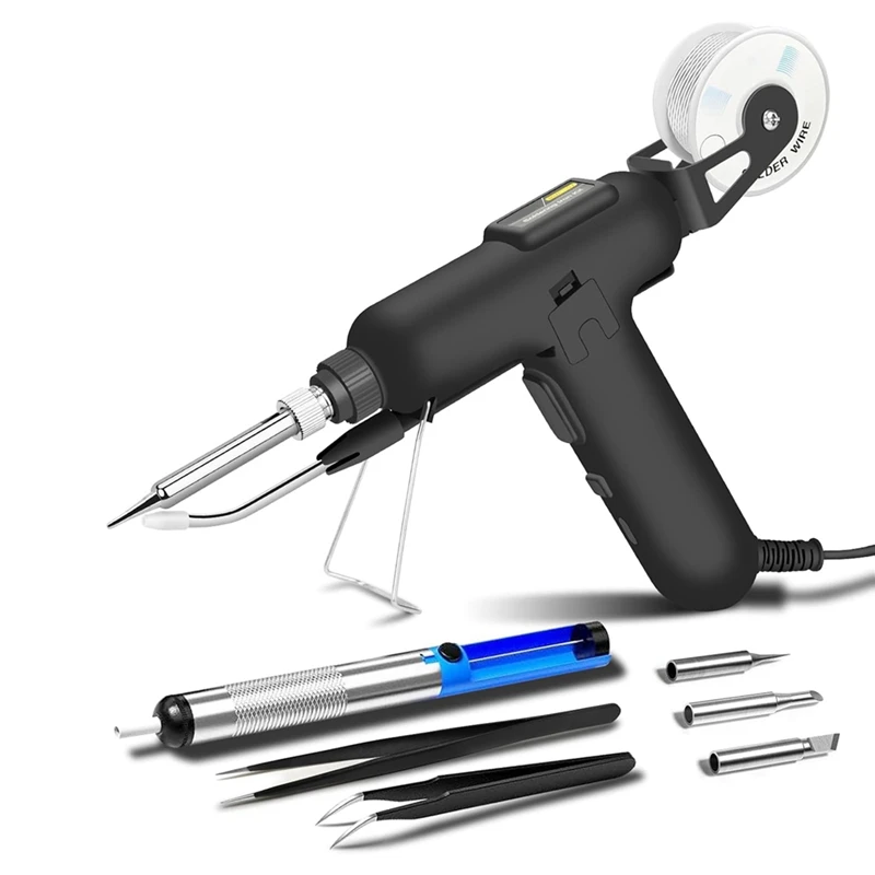 B03C-Soldering Iron Kit, 80W 110V Automatic Soldering Tool, Fast Heating Soldering, Suitable For Repair And DIY US Plug
B03C-Soldering Iron Kit, 80W 110V Automatic Soldering Tool, Fast Heating Soldering, Suitable For Repair And DIY US Plug