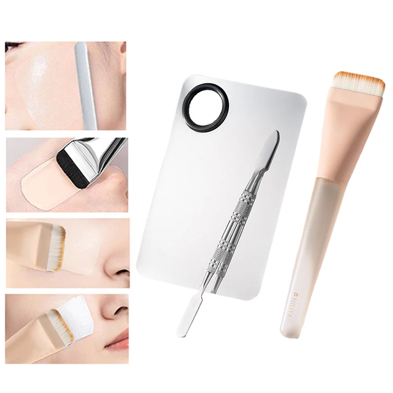 One Line Foundation Brush And Makeup Palette Set Foundation Cream Mixing Tool Makeup Cosmetic Makeup Tool Kits
One Line Foundation Brush And Makeup Palette Set Foundation Cream Mixing Tool Makeup Cosmetic Makeup Tool Kits