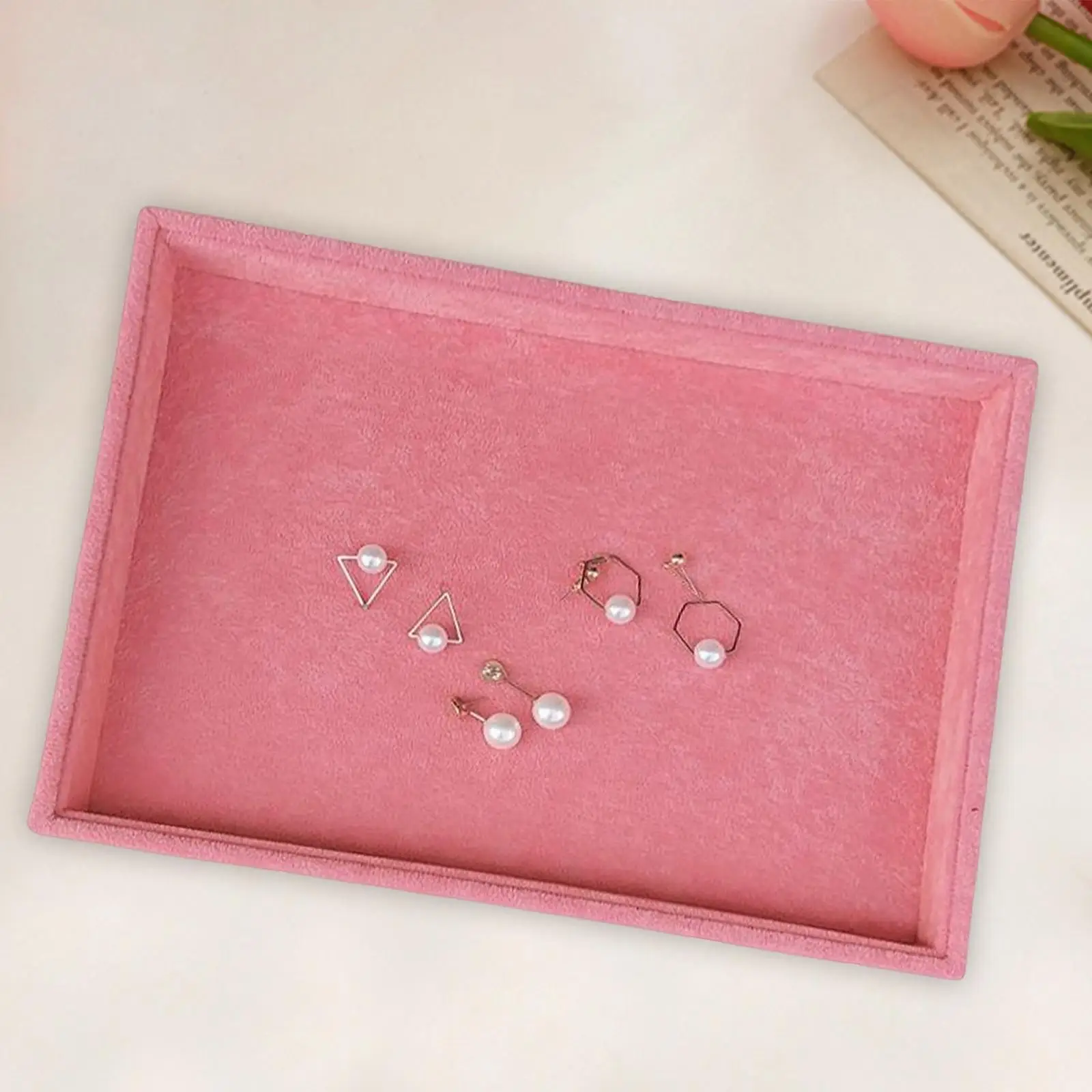 Stackable Jewelry Display Tray Trinkets Container Bracelets Storage Holder Bangle Velvet Rings Organizer for Women Gifts Dresser
Stackable Jewelry Display Tray Trinkets Container Bracelets Storage Holder Bangle Velvet Rings Organizer for Women Gifts Dresser