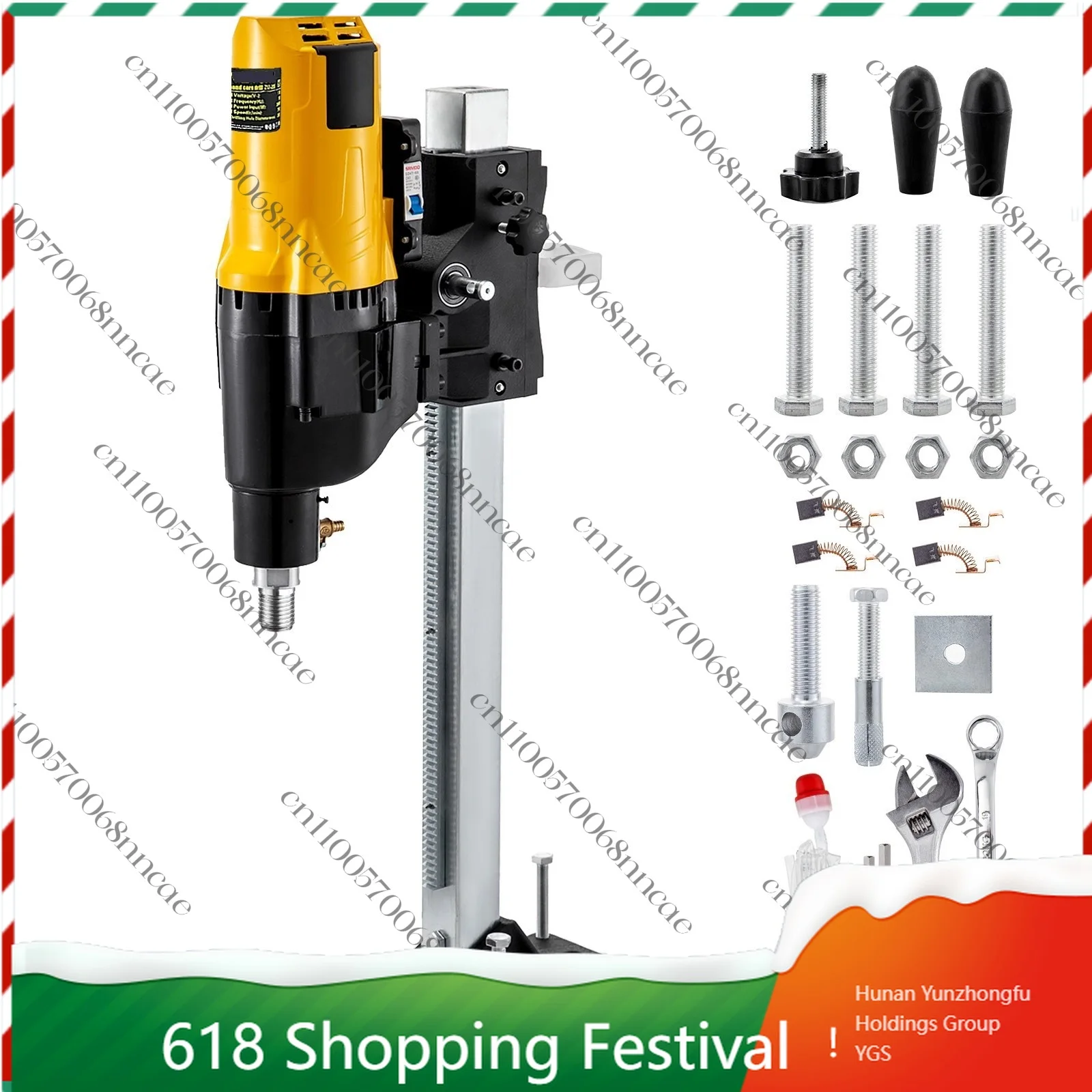 4450W Diamond Core Drill Rig, Ø 255mm Max Drilling Capacity with Stand, Wet/Dry Use
4450W Diamond Core Drill Rig, Ø 255mm Max Drilling Capacity with Stand, Wet/Dry Use