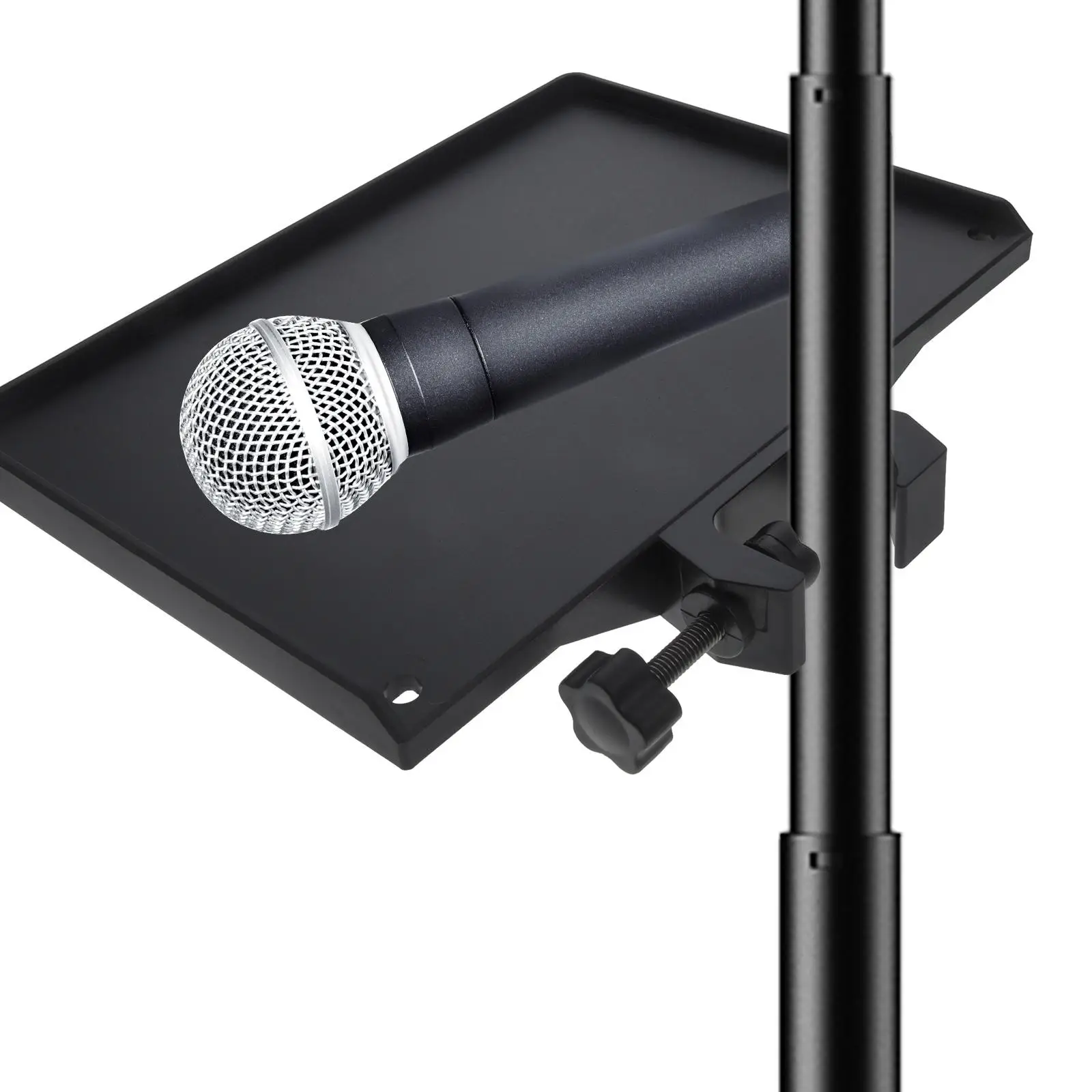 Mobile Phone Live Tripod Microphone Sound Card Tray Stand Holder Compatible Most Stands Adjustable Clamp Practical Design DJ
Mobile Phone Live Tripod Microphone Sound Card Tray Stand Holder Compatible Most Stands Adjustable Clamp Practical Design DJ