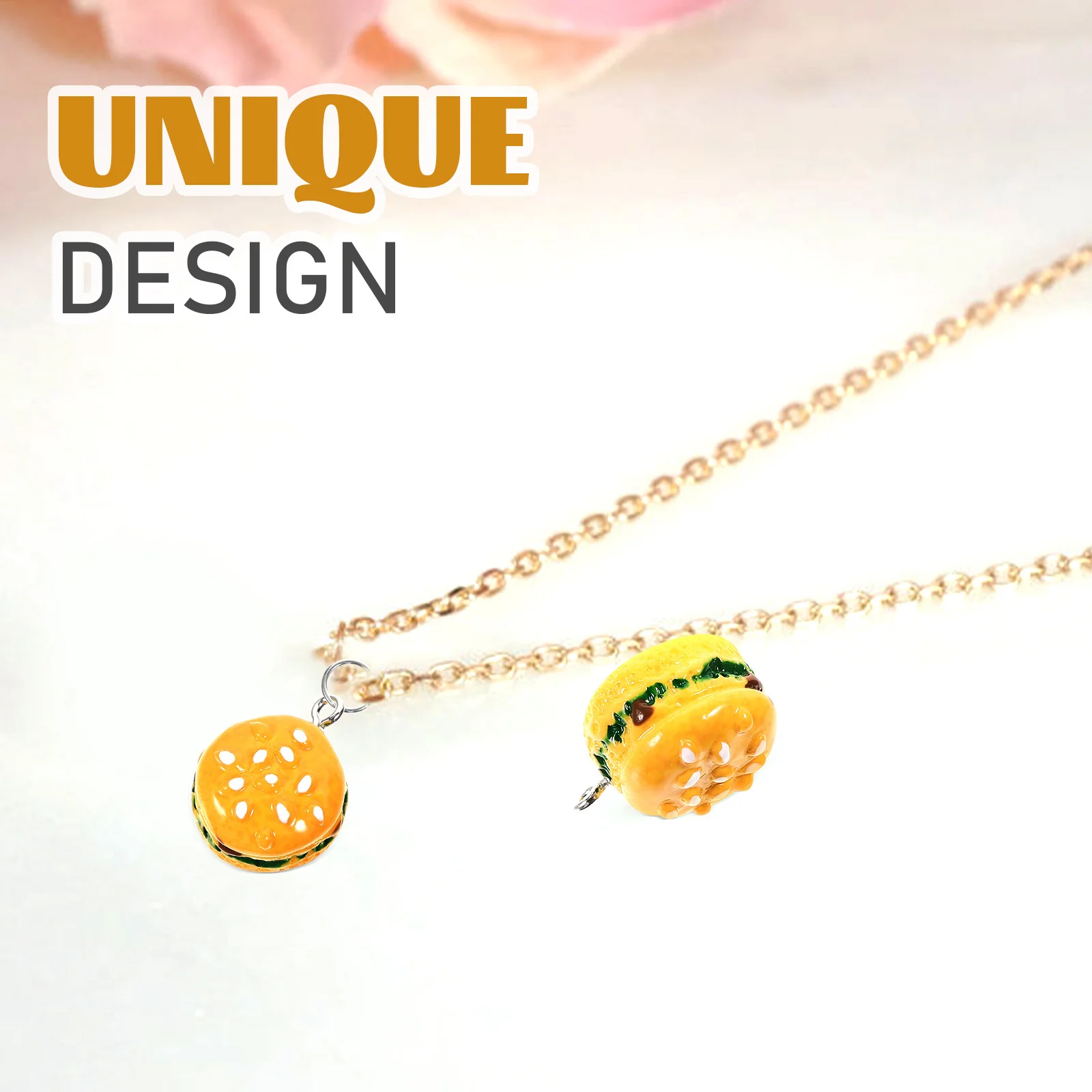 10Pcs Resin Hamburger Pendant Hamburger Charms Creative Design DIY Keychain Hanging Decorations Jewelry Making Charms for Crafts
10Pcs Resin Hamburger Pendant Hamburger Charms Creative Design DIY Keychain Hanging Decorations Jewelry Making Charms for Crafts