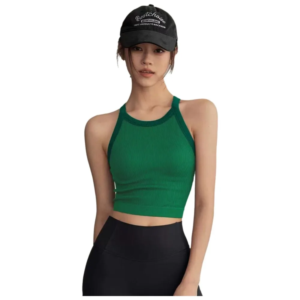 High Neckline Sports Tank Top Comfortable Breathable Fitness Tank Top Soft with Chest Cushion Fixed Cup Tank Top Outdoor Wear
High Neckline Sports Tank Top Comfortable Breathable Fitness Tank Top Soft with Chest Cushion Fixed Cup Tank Top Outdoor Wear
