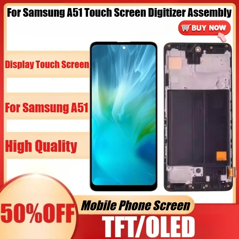 Новый TFT/OLED A51 4G экран дисплея для Samsung A51 дигитайзер сенсорного экрана в сборе для Samsung A515 ЖК-дисплей с рамкой SM-A515 A515F
Новый TFT/OLED A51 4G экран дисплея для Samsung A51 дигитайзер сенсорного экрана в сборе для Samsung A515 ЖК-дисплей с рамкой SM-A515 A515F
