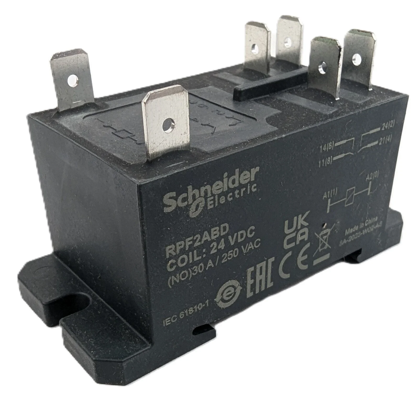 RPF RPF2ABD Power relay plug-in - Zelio RPF - 2 NO - 24 V DC - 30 A
RPF RPF2ABD Power relay plug-in - Zelio RPF - 2 NO - 24 V DC - 30 A