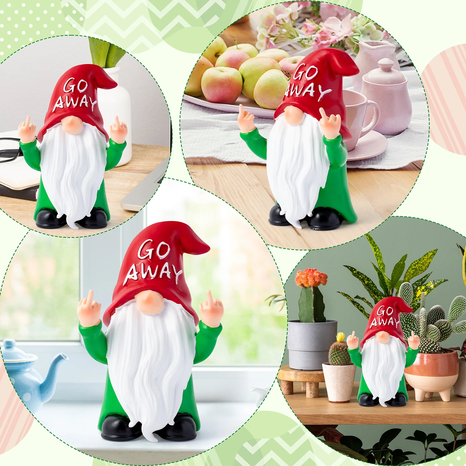 1Pcs Finger Gnome Statue Humorous Ornament for Home Decor 20cm (8 inches) Garden Gnome Figurine for Living Room Shelf Office
1Pcs Finger Gnome Statue Humorous Ornament for Home Decor 20cm (8 inches) Garden Gnome Figurine for Living Room Shelf Office