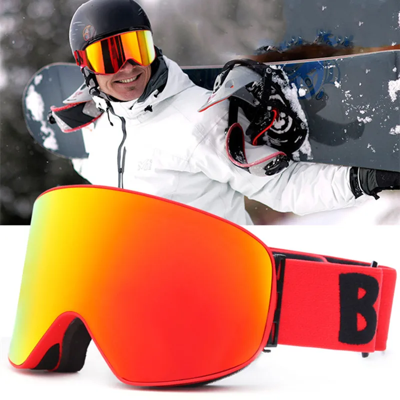 Winter Ski Snowboard Goggles Mask Double Anti-fog Coating 100% UV400 Sports Snowmobile Skiing Skating Snow Glasses for Man Women
Winter Ski Snowboard Goggles Mask Double Anti-fog Coating 100% UV400 Sports Snowmobile Skiing Skating Snow Glasses for Man Women