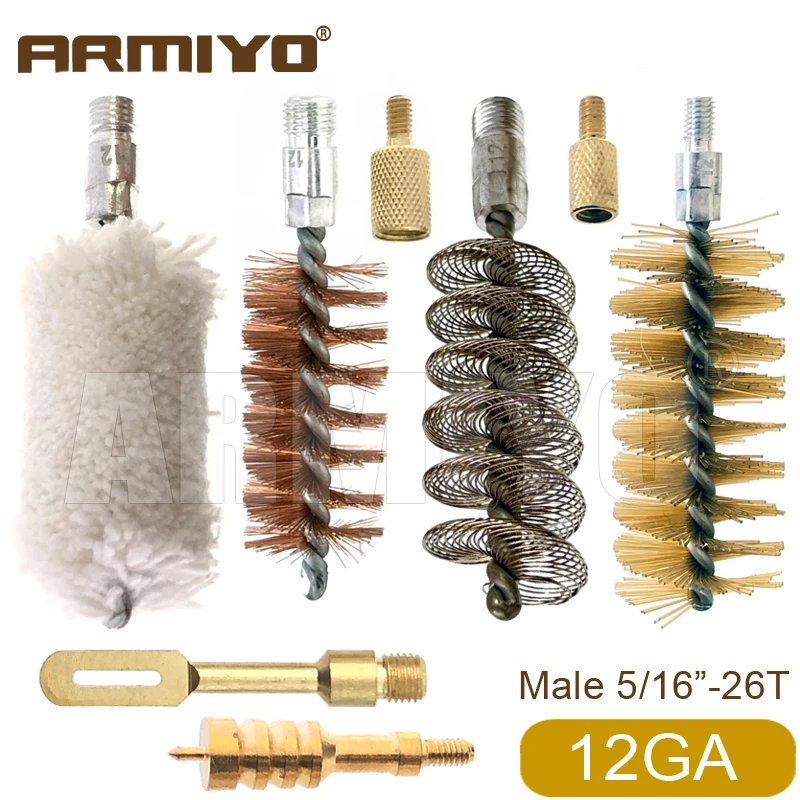 Armiyo .17Cal ~ 12GA Bronze Hose Hard Pipe Hunting Cleaning Gun Brush Cotton Swabs 4mm/5mm Rod Puller Holder Copper Tip Jag
Armiyo .17Cal ~ 12GA Bronze Hose Hard Pipe Hunting Cleaning Gun Brush Cotton Swabs 4mm/5mm Rod Puller Holder Copper Tip Jag