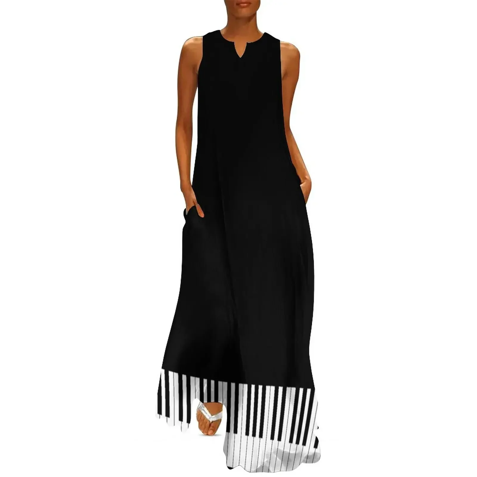 Piano keys Black & white Long Dress dresses ladies 2025 summer party dresses women dress women summer 2025 Dress 
Piano keys Black & white Long Dress dresses ladies 2025 summer party dresses women dress women summer 2025 Dress