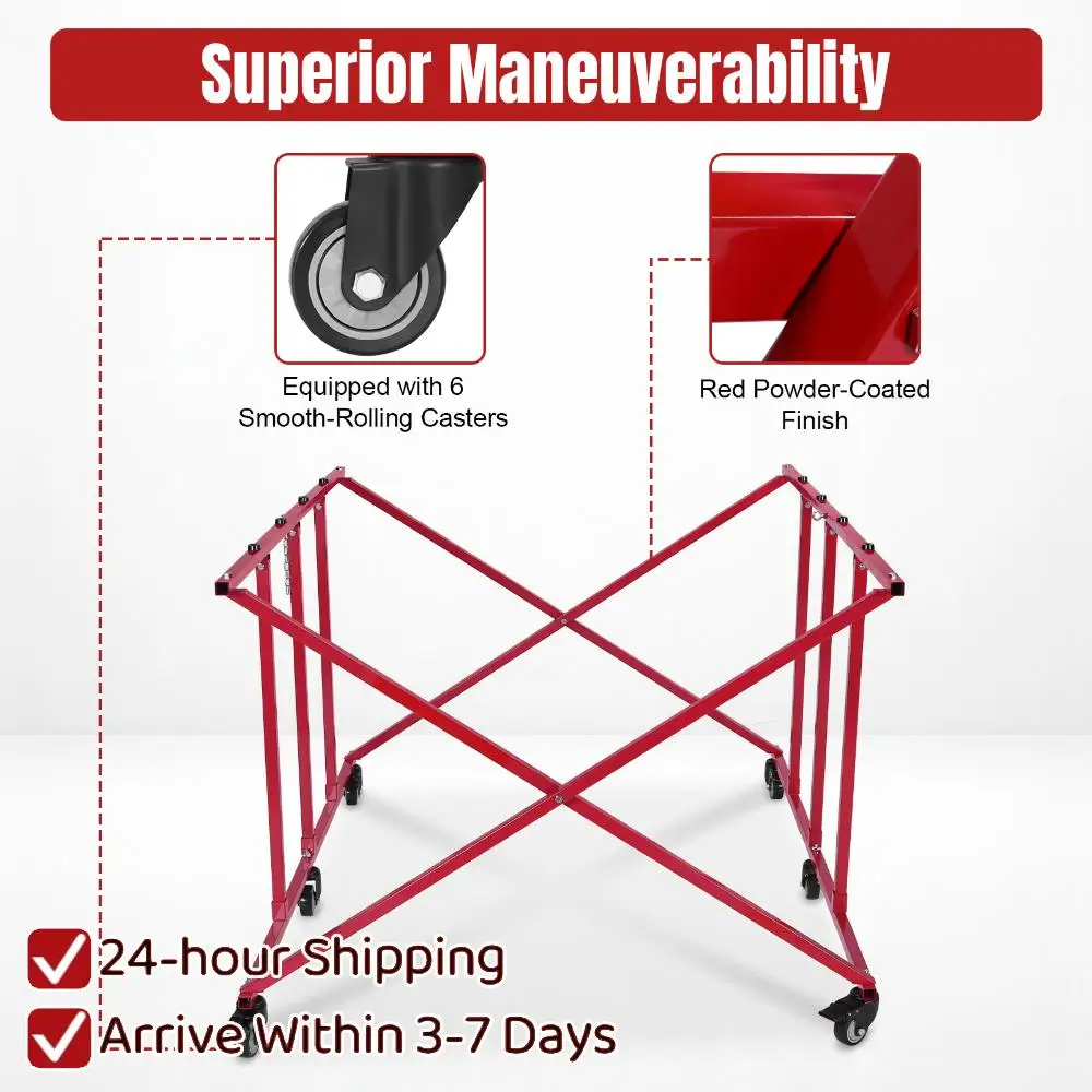 Large Auto Body Truck Bed Cart W/6 Wheels Removable Auto Transporter Rack 800lbs Weight Capacity for Car Storage & Workshop
Large Auto Body Truck Bed Cart W/6 Wheels Removable Auto Transporter Rack 800lbs Weight Capacity for Car Storage & Workshop