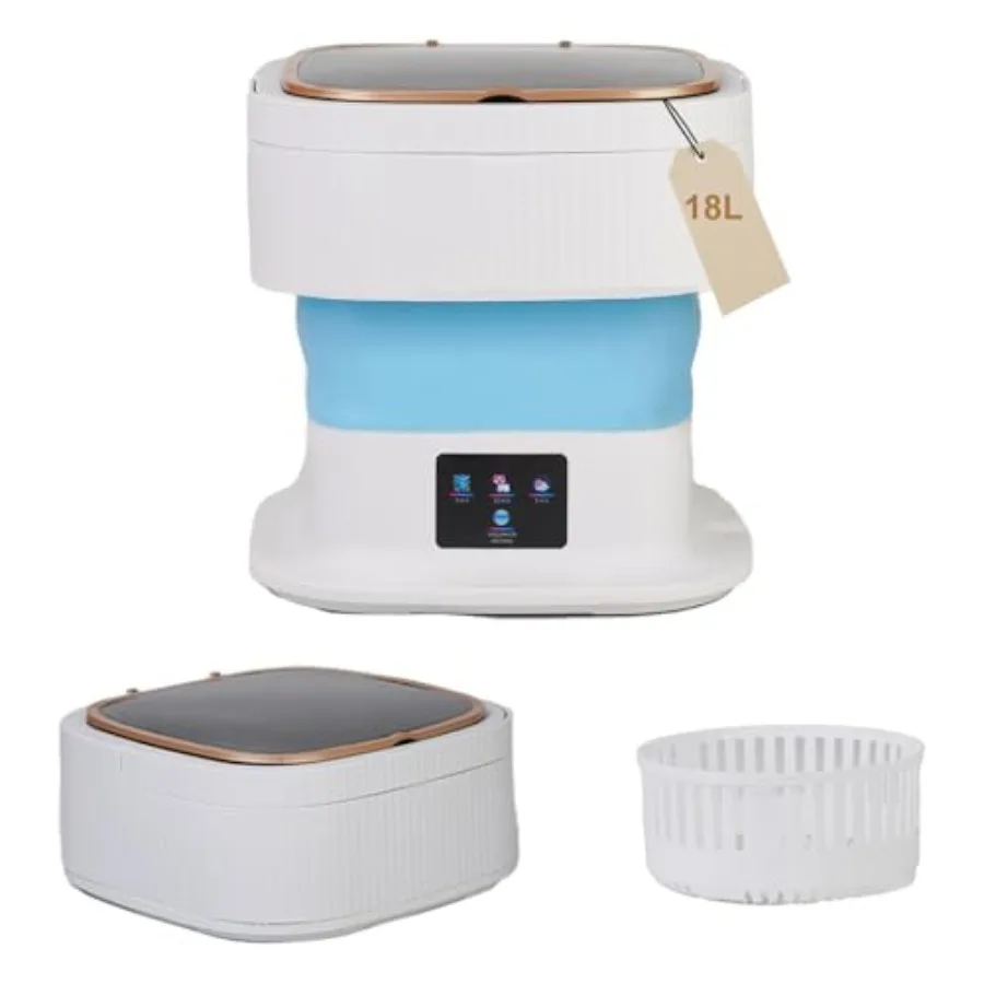 Портативная складная мини-стиральная машина 18 л с 3 режимами для одежды и белья, маленькая стиральная машина синего цвета, идеально подходит для квартиры
Портативная складная мини-стиральная машина 18 л с 3 режимами для одежды и белья, маленькая стиральная машина синего цвета, идеально подходит для квартиры