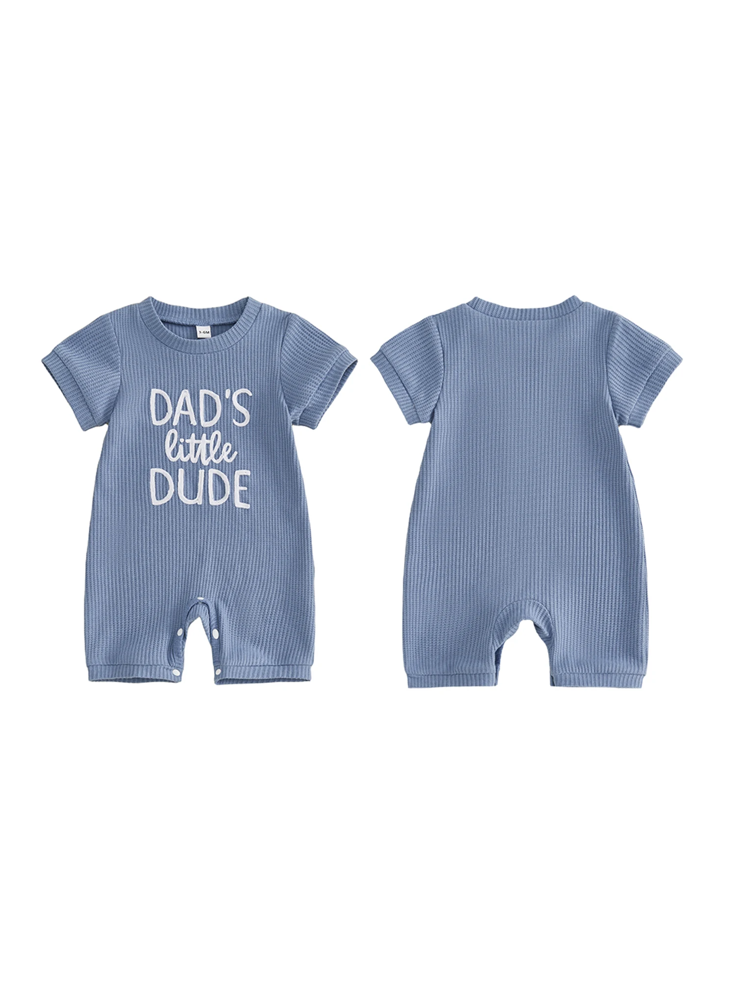 Infant Boy s Lightweight Cotton Romper with Embroidered Alphabet Design Short Sleeve Jumpsuit for Summer
Infant Boy s Lightweight Cotton Romper with Embroidered Alphabet Design Short Sleeve Jumpsuit for Summer