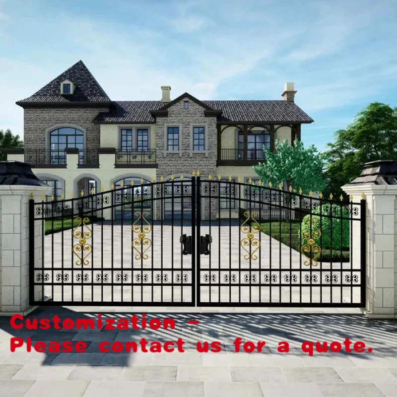 custom.16-ft Bi-Parting Deluxe Wrought Iron Ornamental Gate,% Solid Forged Steel, Powder Coated
custom.16-ft Bi-Parting Deluxe Wrought Iron Ornamental Gate,% Solid Forged Steel, Powder Coated