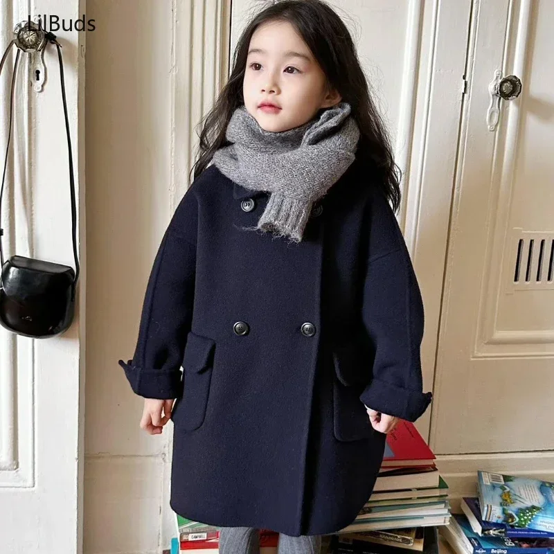 2024 Kids Girls Clothes Korean Wool Double-Sided Velvet Handmade Children's Coat Double Row Outerwear Clothing Autumn Winter
2024 Kids Girls Clothes Korean Wool Double-Sided Velvet Handmade Children's Coat Double Row Outerwear Clothing Autumn Winter