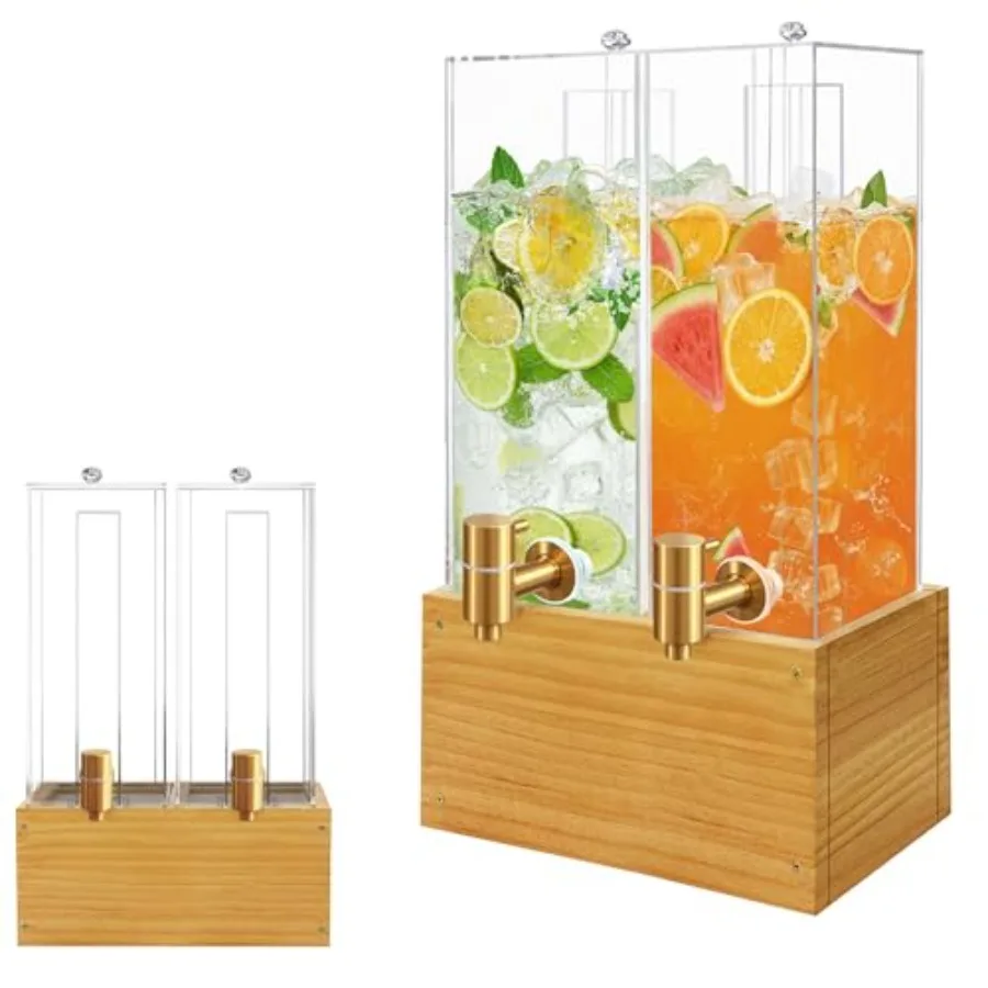 2 Pack 2 Gallon Large Drink Dispenser, Drink Dispenser with Stand, Beverage Dispenser with Ice Core and Airtight Valve, Drink D
2 Pack 2 Gallon Large Drink Dispenser, Drink Dispenser with Stand, Beverage Dispenser with Ice Core and Airtight Valve, Drink D