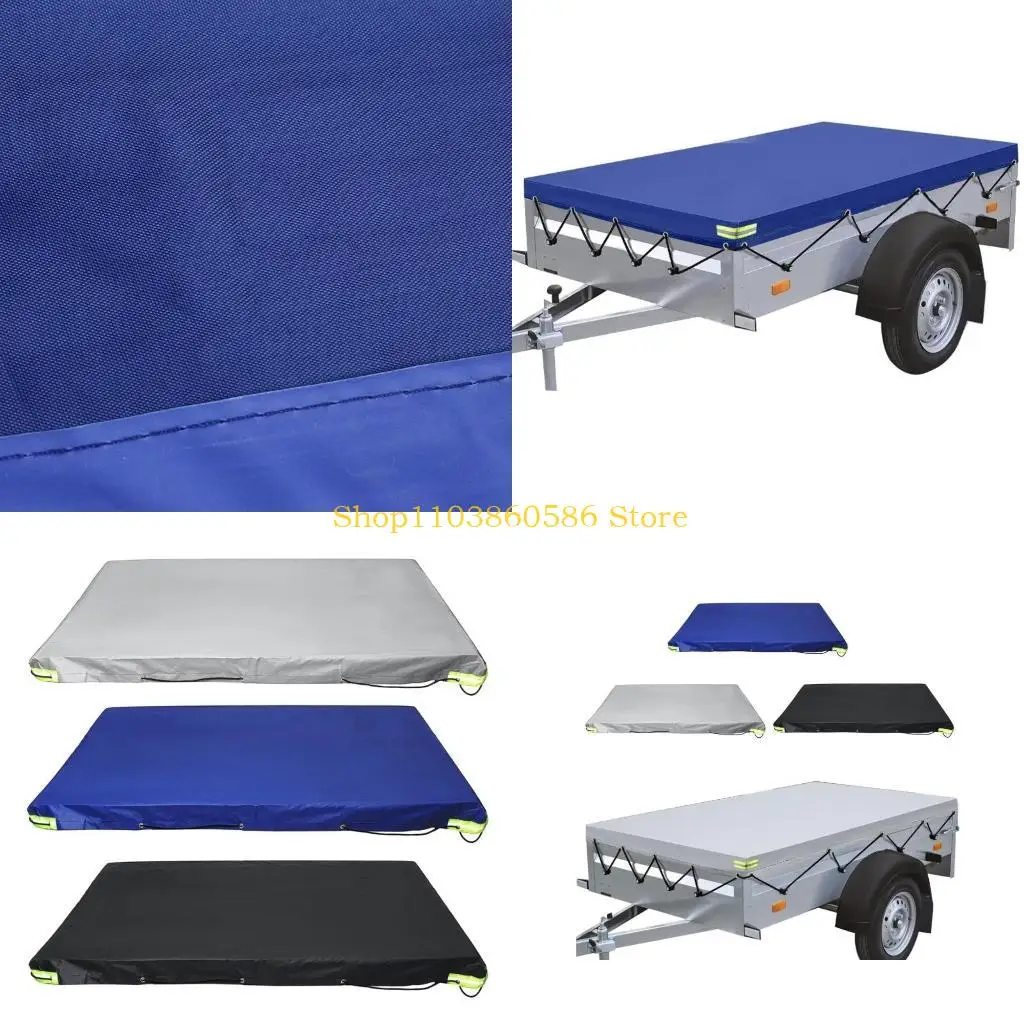 242A 208x114x13cm Trailer Tarpaulin Cover Universal Flat Tarpaulin with Reflective Strip Heavy Duty Tarps Anti-UV Tarp Cover
242A 208x114x13cm Trailer Tarpaulin Cover Universal Flat Tarpaulin with Reflective Strip Heavy Duty Tarps Anti-UV Tarp Cover
