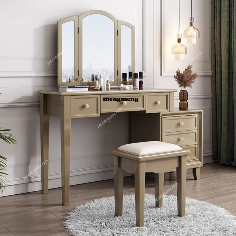 Wooden Luxury Storage Vanity Table Mirror Chair Organizer Space Saving Dressing Table Bedroom Makeup Schminktisch Furniture Home
Wooden Luxury Storage Vanity Table Mirror Chair Organizer Space Saving Dressing Table Bedroom Makeup Schminktisch Furniture Home