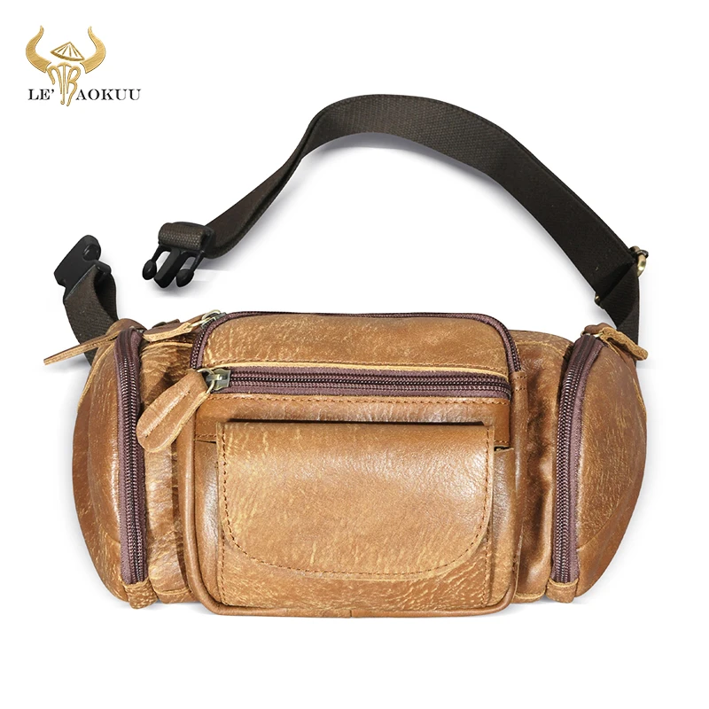 Hot Sale Original Leather Travel Retro Fanny Waist Belt Bag Chest Pack Sling Bag Design Phone Cigarette Case For men Male s0184
Hot Sale Original Leather Travel Retro Fanny Waist Belt Bag Chest Pack Sling Bag Design Phone Cigarette Case For men Male s0184