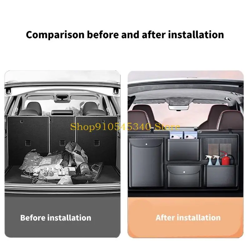 U2JA Высокопрочный кожаный органайзер для багажника автомобиля, сумка для хранения, большая вместимость, несколько карманов для
U2JA Высокопрочный кожаный органайзер для багажника автомобиля, сумка для хранения, большая вместимость, несколько карманов для