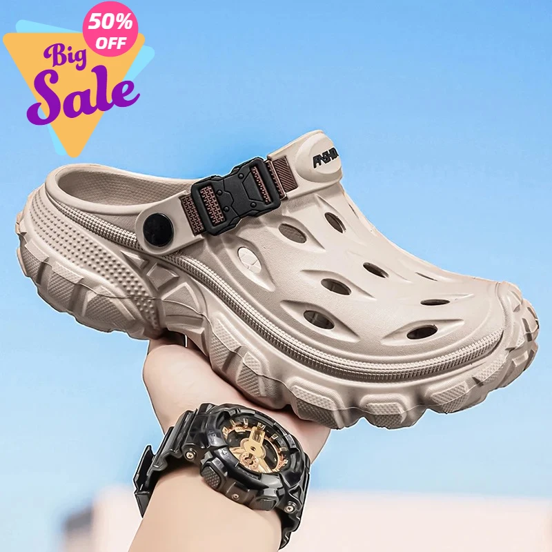 Summer Clogs EVA Garden Slippers Outdoor beach shoes Hole Shoes Beach Platform Sandals Couple Indoor House Soft Bathroom Slides
Summer Clogs EVA Garden Slippers Outdoor beach shoes Hole Shoes Beach Platform Sandals Couple Indoor House Soft Bathroom Slides