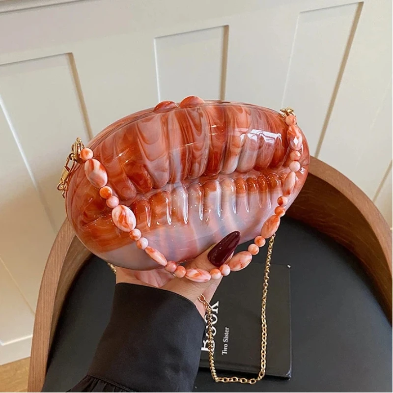 Hard Shell Bags for Women 2026 New Acrylic Party Evening Handbag Chain Luxury High Quality Fashion Hip Hop Shoulder Bag Woman
Hard Shell Bags for Women 2026 New Acrylic Party Evening Handbag Chain Luxury High Quality Fashion Hip Hop Shoulder Bag Woman