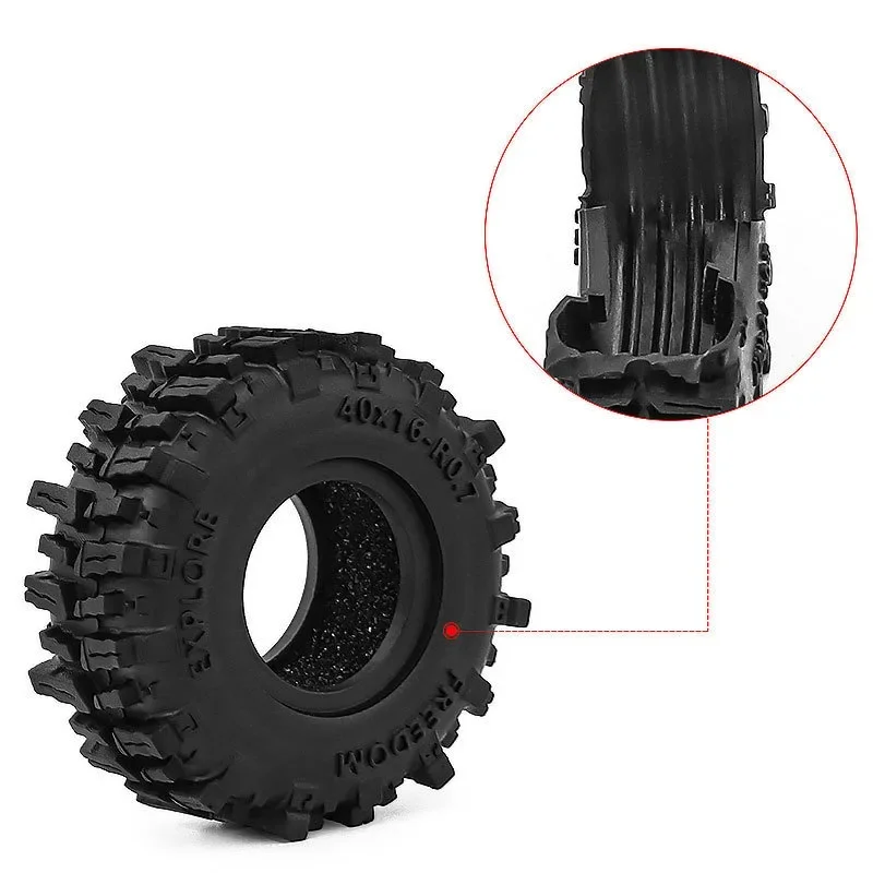 for SCX30 0.7 Inch Soft Rubber Tires 40x16mm With Foam Inserts for 1/30 Scale RC Crawler Axial SCX30 Micro Crawler
for SCX30 0.7 Inch Soft Rubber Tires 40x16mm With Foam Inserts for 1/30 Scale RC Crawler Axial SCX30 Micro Crawler