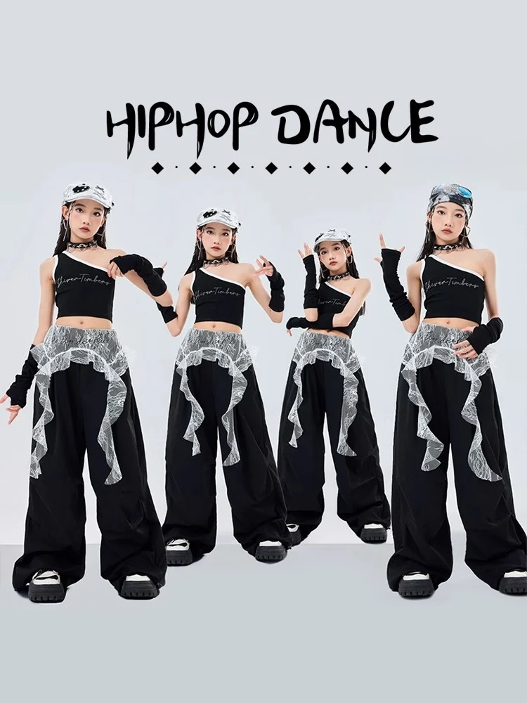 New Black Hip Hop Clothes For Girls Jazz Dance Navel Tops Black Pants Kpop Street Wear Modern Dance Performance Outfits BL15985
New Black Hip Hop Clothes For Girls Jazz Dance Navel Tops Black Pants Kpop Street Wear Modern Dance Performance Outfits BL15985